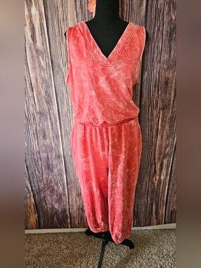 NWT LIVI Lane Bryant Vintage Wash Sweatshirt Jumpsuit Plus Size 18/20